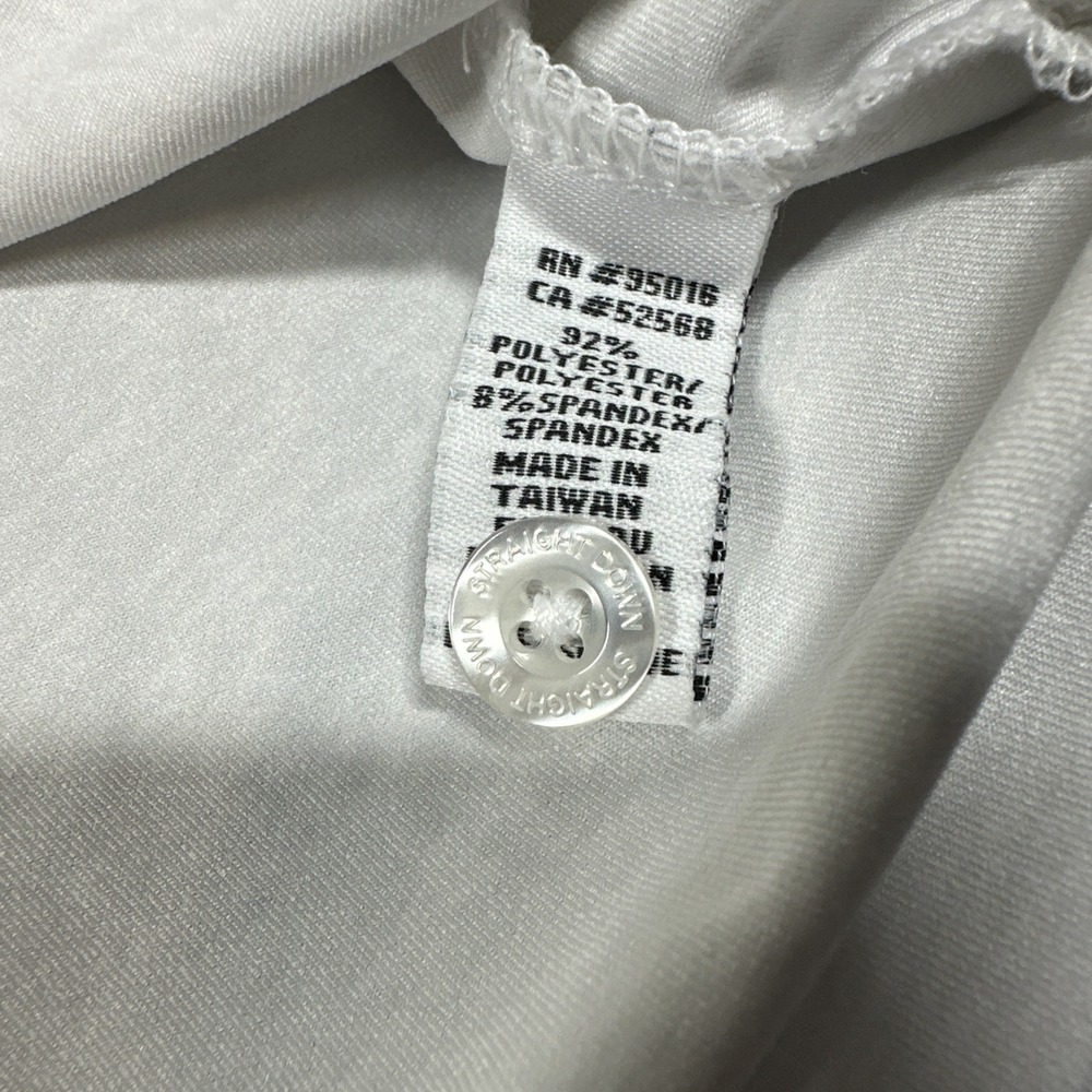 Straight Down Performance Shirt Mens XL Golf Polo Light Gray Stretch - Picture 5 of 10